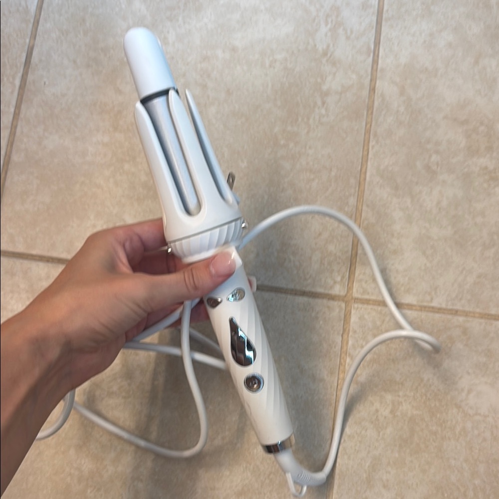 White Curling Iron